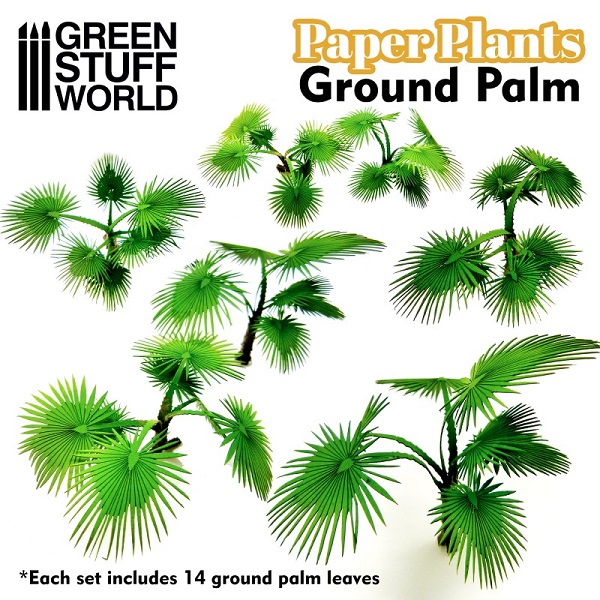 paper plants ground palm