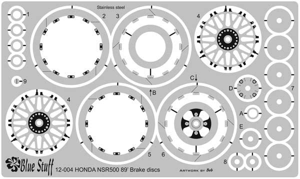 PE HONDA NSR 500 DISQUES DE FREIN
