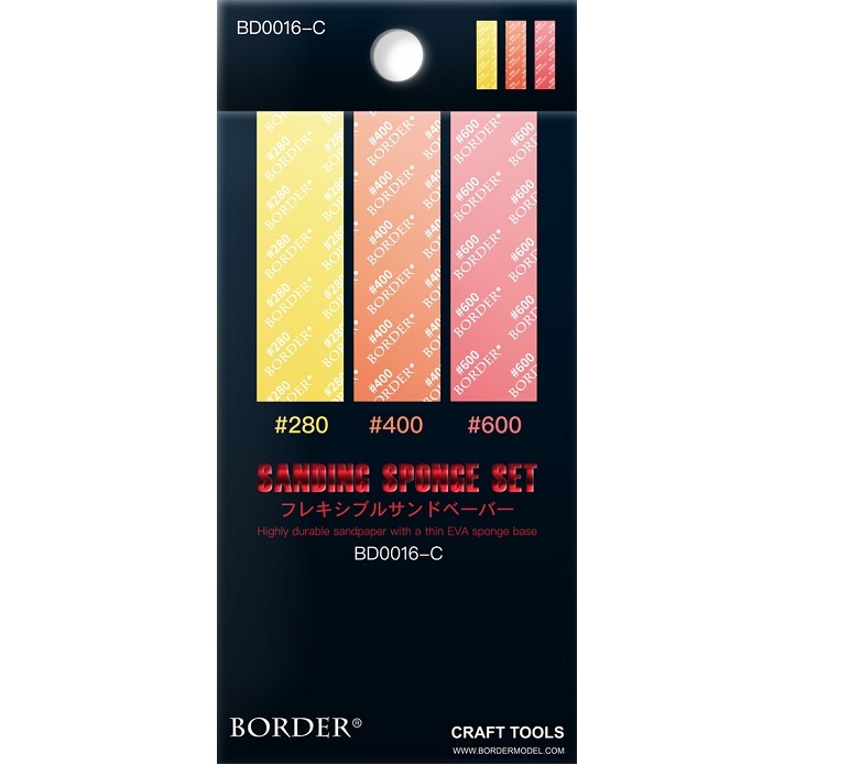 sanding sponge set 280 400 600 3 sizes x 6 items per size