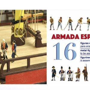 Set of 16 metal fig. and Accessories Armada