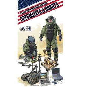 Meng 1:35 U.S. Explosive Ordnance Disposal - Specialists & Robots