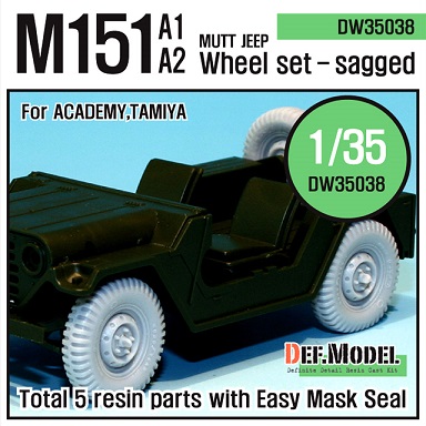 US M151 JEEP SAGGED WHEEL SET