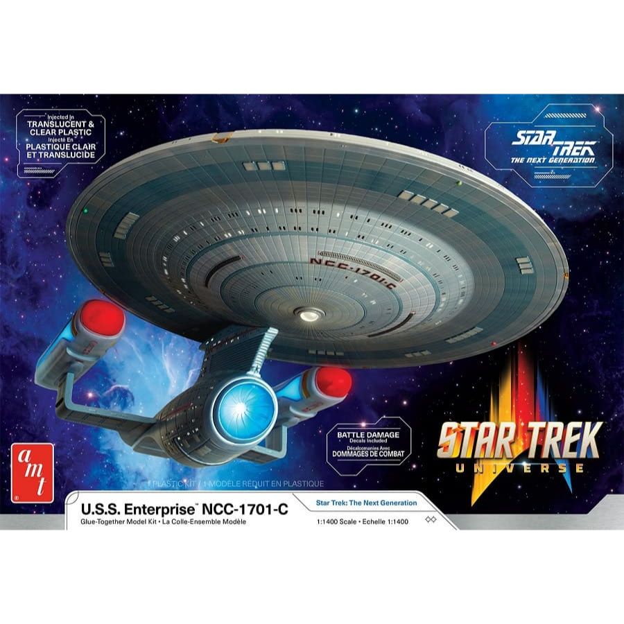 white star trek u.S.S. ENTERPRISE NCC 1701 C 1