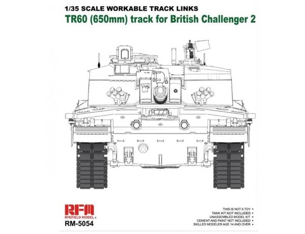 WORKABLE TRACK LINKS FOR BRITISH CHALLENGER 2