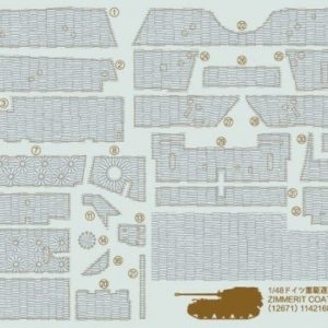 ZIMMERIT COATING SHEET FOR ELEFANT TANK
